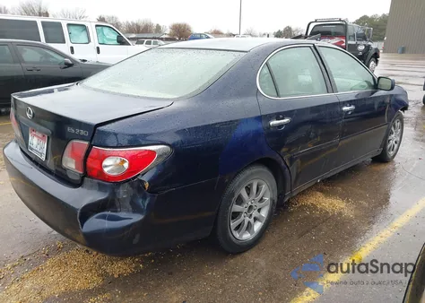 2004 Lexus Es 330 z USA, uszkodzony, nr VIN JTHBA30G740009576